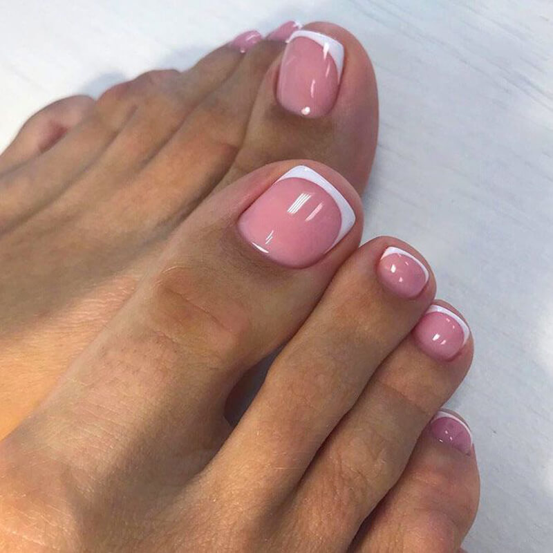 Gel French Toes