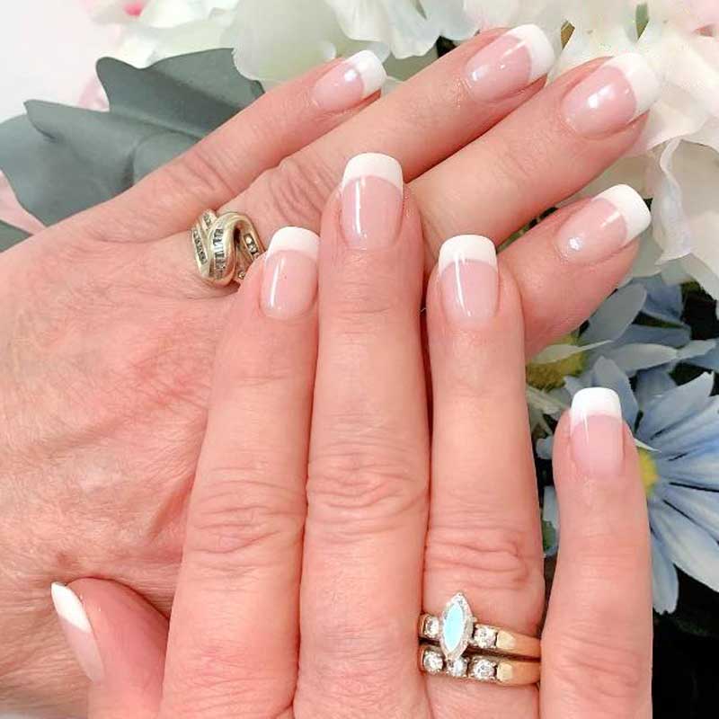 Regular Pink And White Dip On Real Nails Only